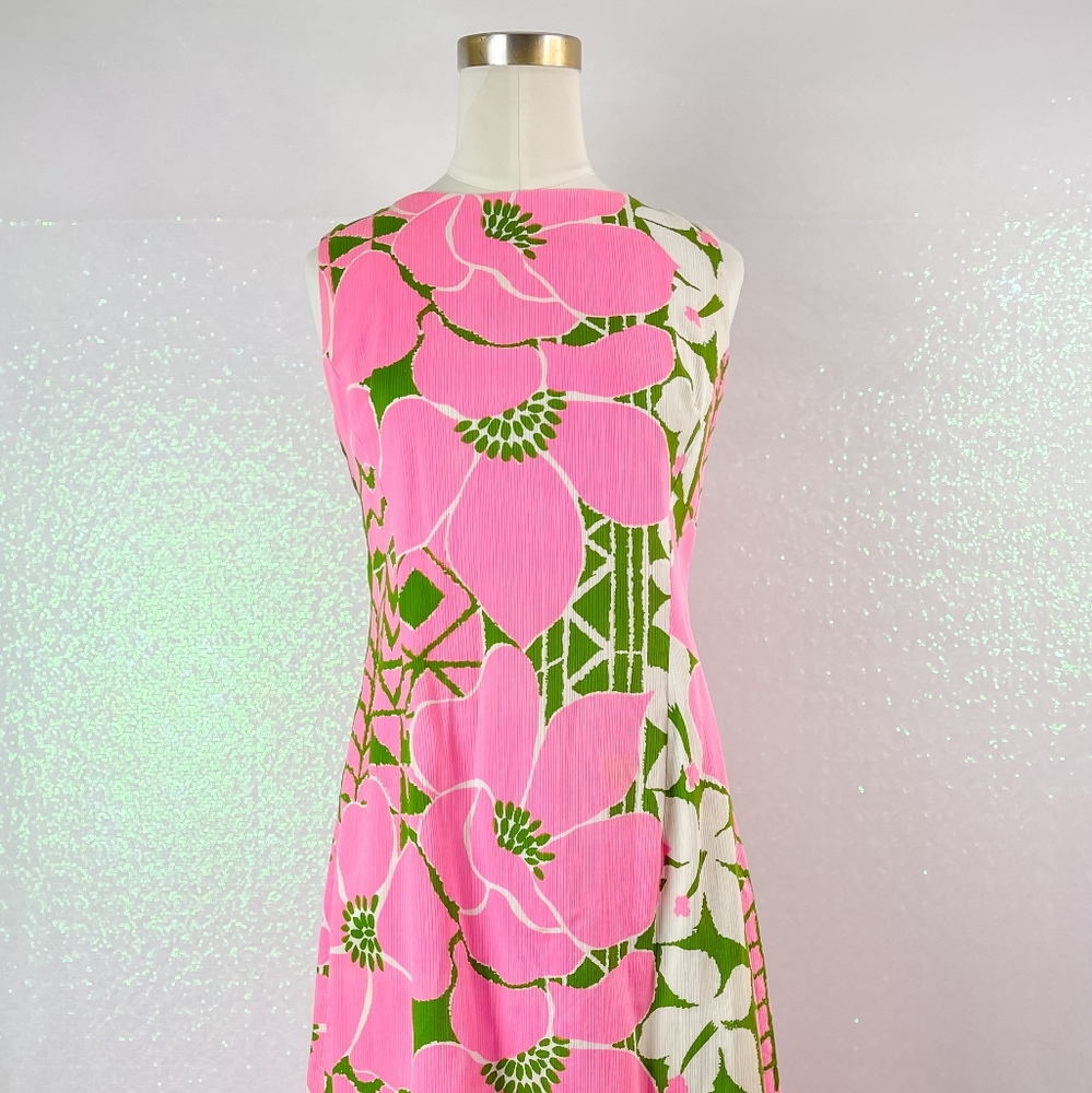 70 pink maxi dress